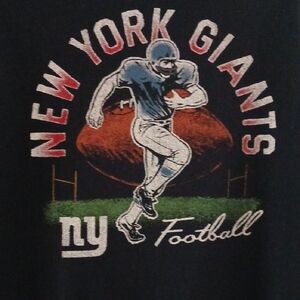 '47 New York Giants Navy Blue Graphic Tee for Men NFL NEW